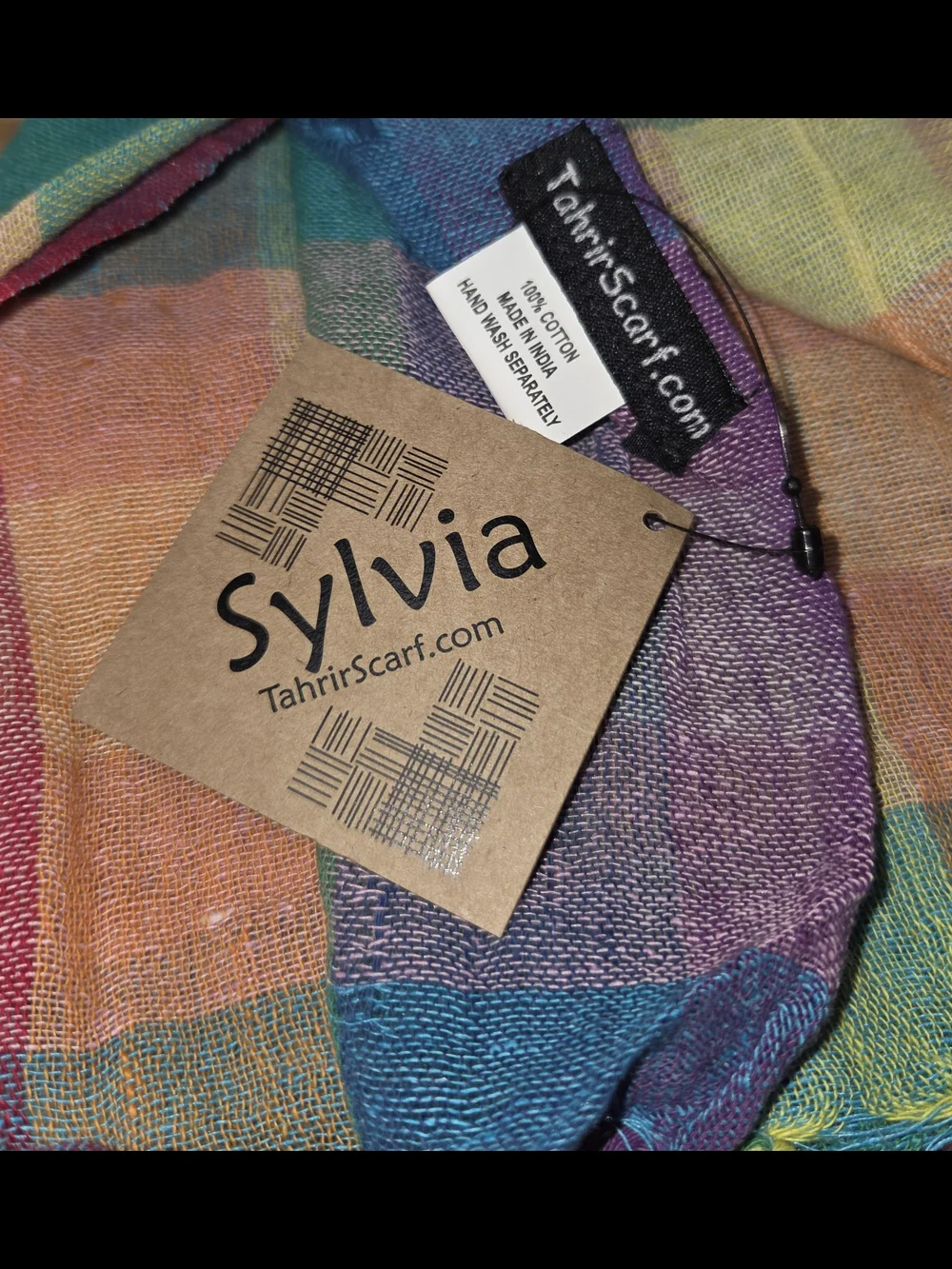 Sylvia Rainbow Keffiyeh Tahrir Scarf 40